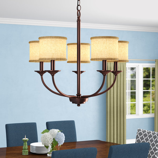 Birch Lane™ Kipling 5Light Shaded Chandelier & Reviews Wayfair